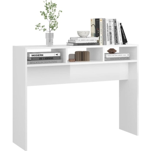 vidaXL-Wandtafel-105x30x80-cm-spaanplaat-hoogglans-wit