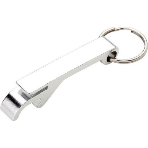 Bieropener Sleutelhanger - Flesopener - Keychain - Zilver