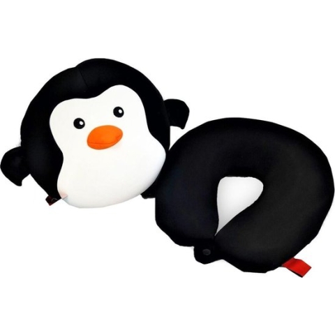 Cuddlebug U-shape Kussen 2-in-1 | Pinguïn | Reizen/Relaxen