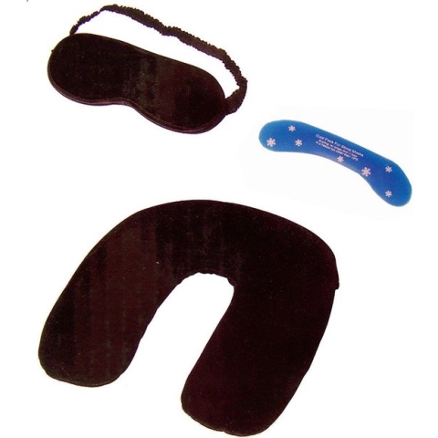 Cheqo® Reisset - Wellness Set - Slaapmasker - Nekkussen - 3-delig