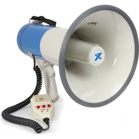 Megafoon - Vonyx MEG060 - Megafoon 60W met USB / SD mp3 speler, sirene en afneembare microfoon