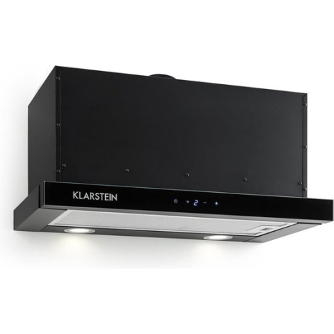 Klarstein Vinea Onderbouw Afzuigkap - Vlakscherm - 60 Cm Breed - Zwart