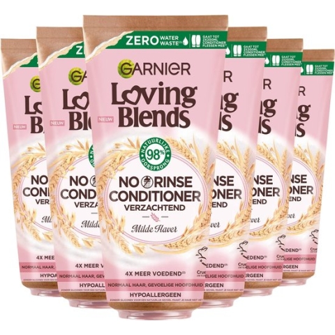 Garnier Loving Blends Milde Haver No Rinse Conditioner Voordeelverpakking - 6 x 200ml