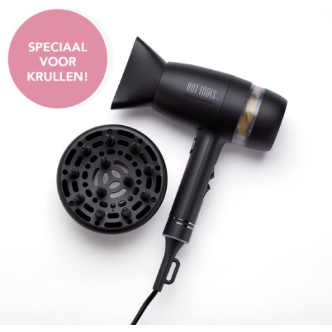 Hot Tools - Stille haar Föhn - 30% stiller dan ander föhns! - Speciale Krullen Föhn