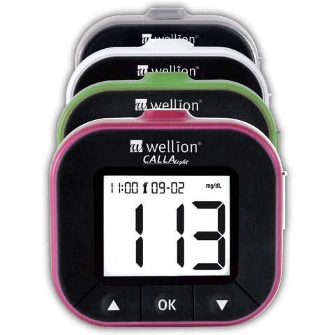 Wellion Calla Light glucosemeter startpakket (met 10 strips en 10 lancetten) - Wit
