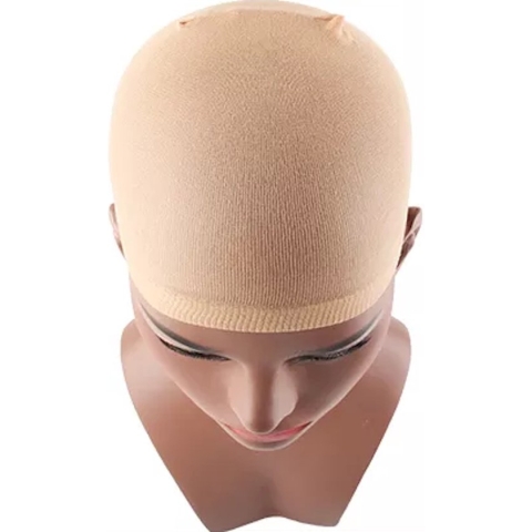 Without Lemon - Lichtbruin - Pruik Kap - Haar Net - Pruik Kous - Wig Cap - Elastisch - Uitrekbaar - One Size - Set van 2