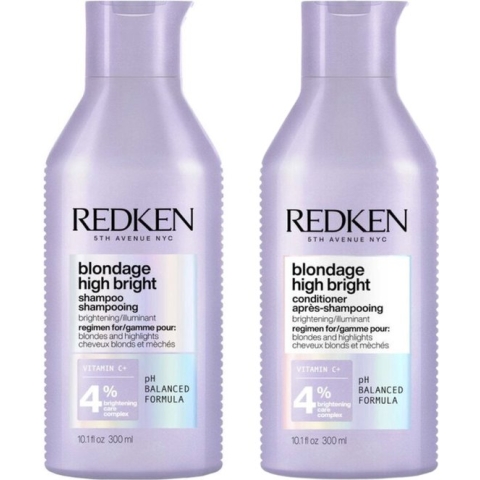 Redken CombiDeal - Blondage High Bright - Shampoo 300 ML & Conditioner 300 ML - voor blond haar