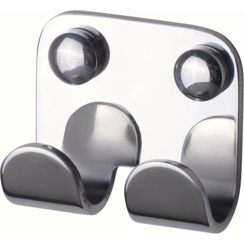 Haceka Ixi Dubbele haak polished chroom