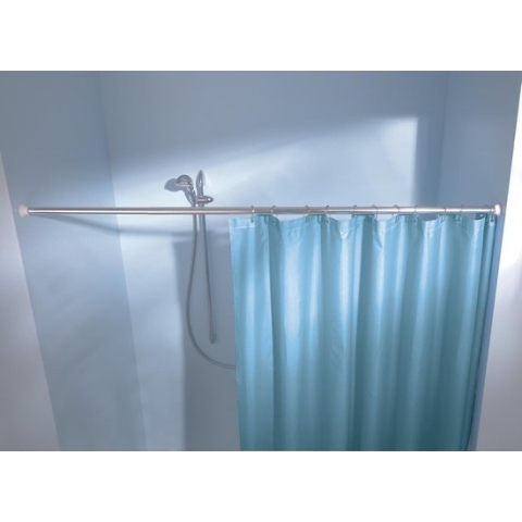 Kleine Wolke douche stang spanstang 75x125 cm, ø 21 cm, wit