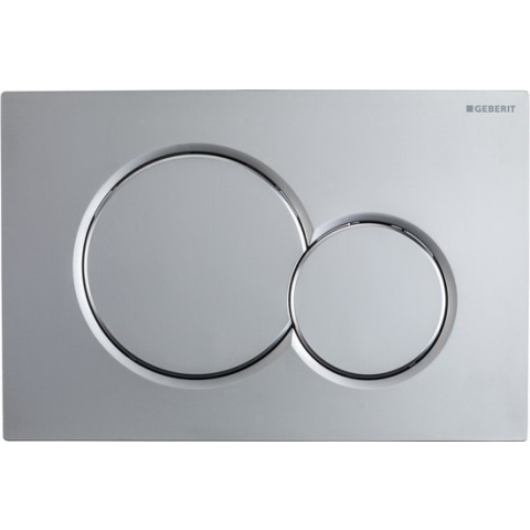 Geberit Sigma 01 bedieningsplaat - 2 -toets mat chroom- 115.770.JQ.5