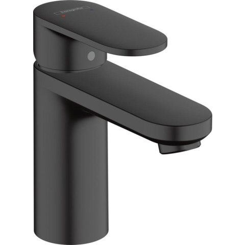 hansgrohe Vernis Blend ééngreeps wastafelmengkraan 100 met trekwaste mat zwart
