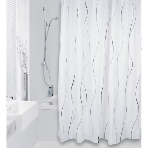 Differnz Douche Gordijn Waves zonder ringen