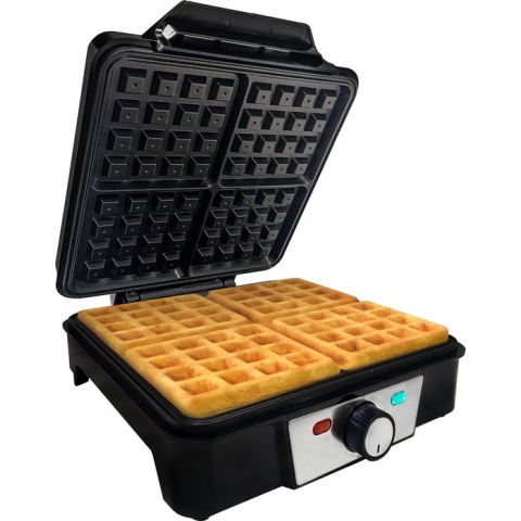 COOK-IT Wafelijzer - Waffle Maker - Vier Per Keer - Anti Aanbaklaag - 1100W