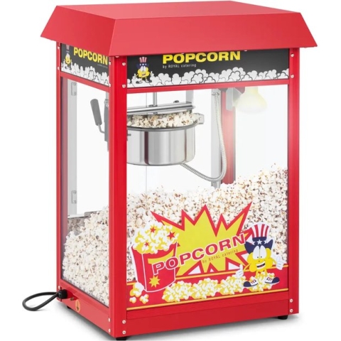 Royal Catering Popcorn Machine - Rood dak
