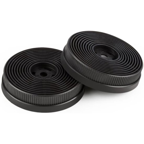 actief koolfilter voor afzuigkappen set van 2 circulatiesysteem Ø17,5 cm