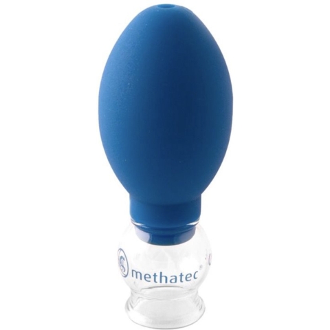 Professionele massage glas cup voor cupping met regelbare zuigkracht 2 kleps vacuumpomp 3 cm