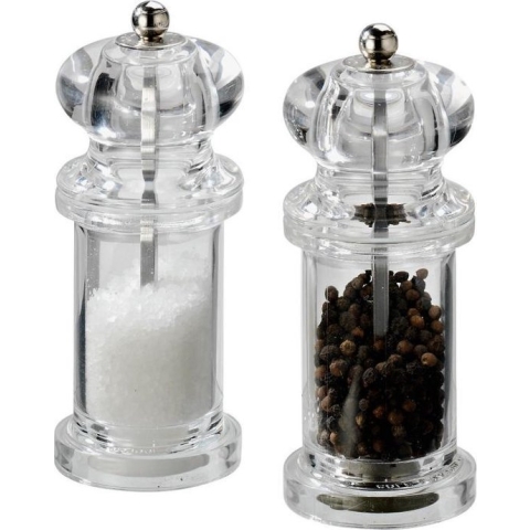 Cole&Mason giftset peper en zoutmolen acryl 14cm
