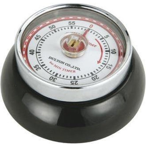 Magnetische kookwekker - zwart - retro-collection - Zassenhaus