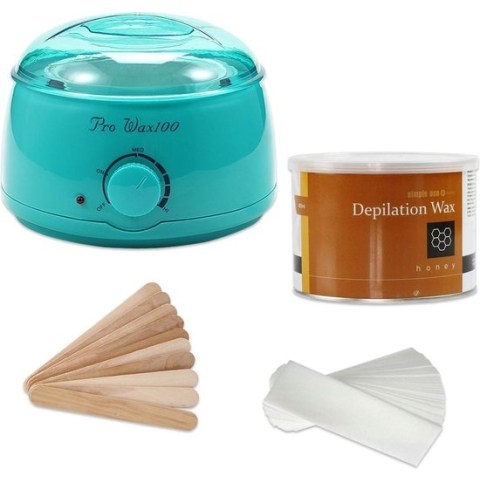 Waxapparaat starterset 100Watt. Incl. harsblik met 10 strips en spatels