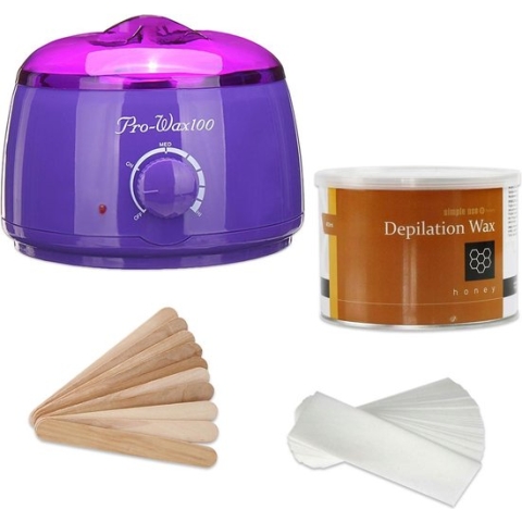 Waxapparaat starterset 100Watt-Ontharingsset-Waxverwarmer-Paars