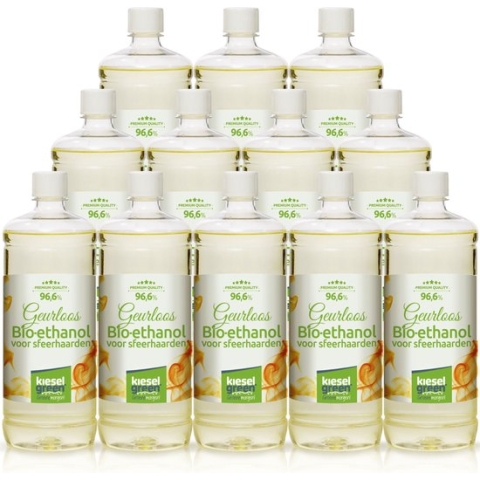 Bio-Ethanol -PREMIUM- bioethanol 96,6%- biobrandstof – 12x1 liter