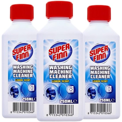 3x Wasmachinereiniger-ontkalker Superfinn citroengeur - 3x 250ml