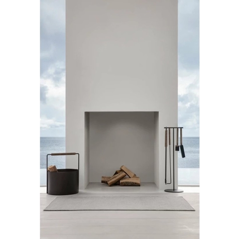 Blomus Ashi haardstel H75.5cm D22cm set van 5 bruin