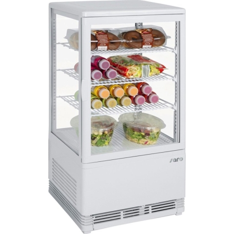 SARO Koelvitrine 68 liter, Model SC70 WIT, 2 jaar garantie!