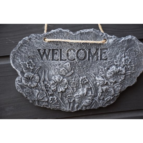 Welcome bord om op te hangen