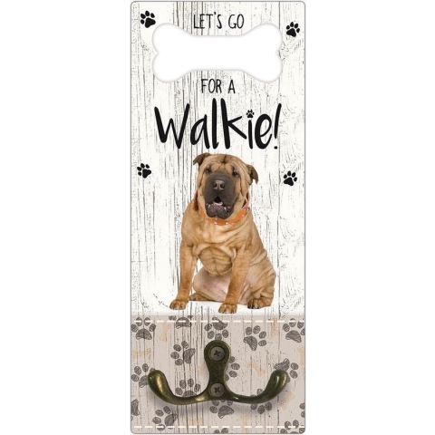 Leibanddrager: Shar Pei - Kapstok voor: Hondenriem - Halsband - Hondentuig