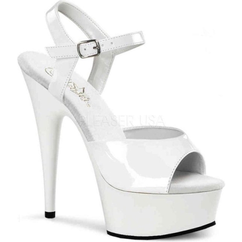 EU 35 = US 5 | DELIGHT-609 | 6 Heel, 1 3/4 PF Ankle Strap Sandal