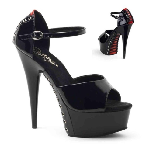EU 36 = US 6 | DELIGHT-660FH | 6 Heel, 1 3/4 PF Close Back Sandal