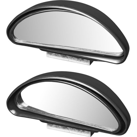 Set van 2x auto/motor dodehoekspiegels 14 cm - Dodehoekspiegelss/autospiegel/opzetspiegel/buitenspiegel - Auto/caravan accessoires