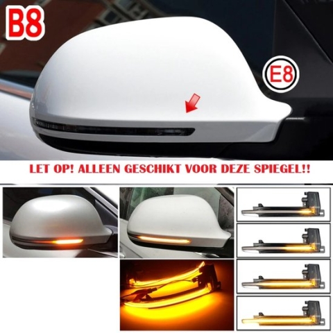Dynamische Led Knipperlichten Dynamic Audi A3 8P A4 A5 B8 Q3 A6 c6 4F S6 S4 S5 S6 A8 D3 8K S8