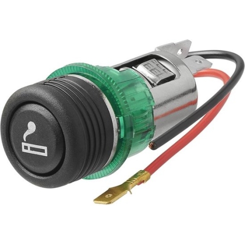 Proplus Sigarettenaansteker Met Verlichting 12/24 Volt 28 Mm Groen