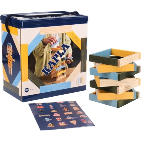 KAPLA - KAPLA Barrel - Constructiespeelgoed - 3 kleuren - 120 Plankjes
