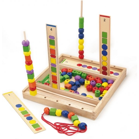 Viga Toys - Kralenspel - Kleur & Vorm Volgorde