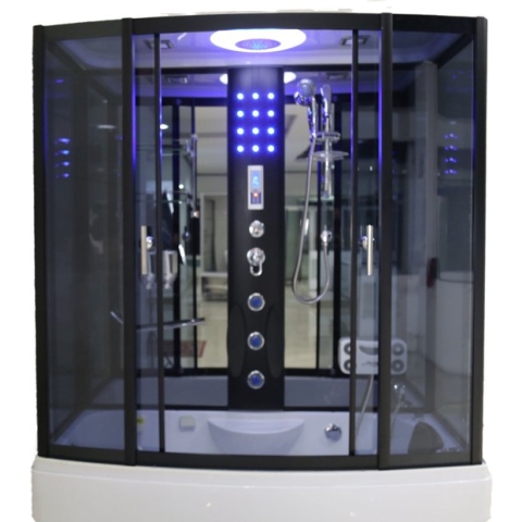 Stoomcabine met massagebad - 170x85 cm - Rechthoekig - Rugmassage - Voetmassage