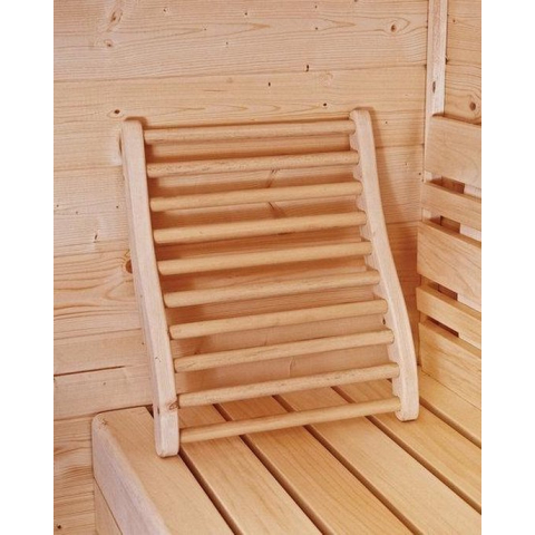 Ergonomische rugsteun sauna