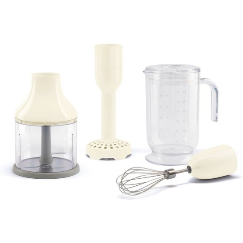 SMEG HBAC11CR - Staafmixer accessoire set - Crème - Jaren '50 stijl