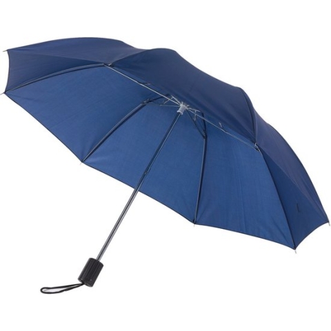 3x Opvouwbare paraplus navy blauw 85 cm - Uitklapbare paraplu's