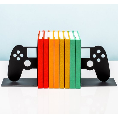 Balvi Boekensteun Videogame houder controller zwart metaal