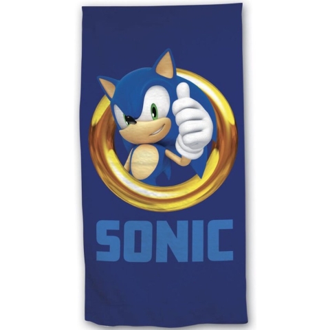 Sonic Strandlaken The Quickest Hedgehog - 70 x 140 cm - Katoen