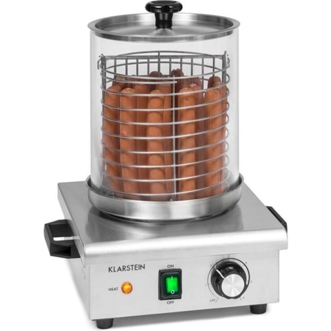Klarstein Pro Worstfabriek hotdog maker 30-100°C glas roestvrij staal