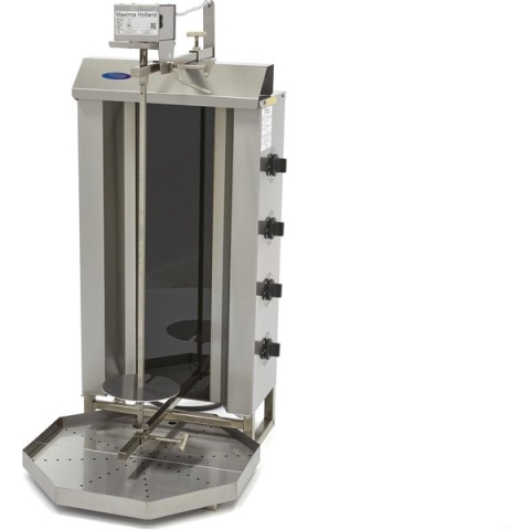 Shoarma Grill - 4 Branders - 50 Kg Vlees - Elektrisch
