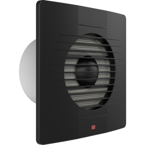 Badkamer - Toilet - Ventilator - 158mm - 12W - 100m3 - Mat Zwart