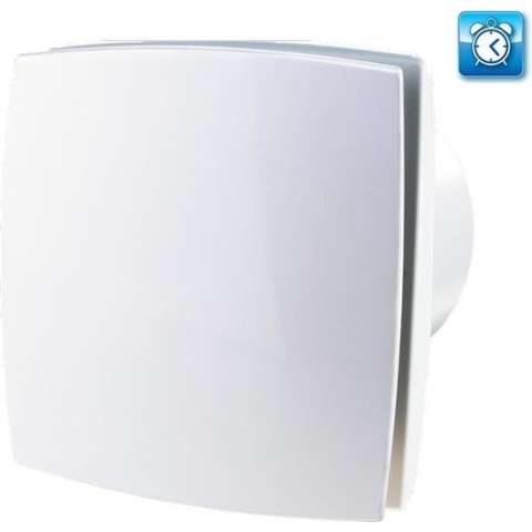 Vents badkamerventilator Design Ø100 mm - 88 m³/h - Timer - Wit