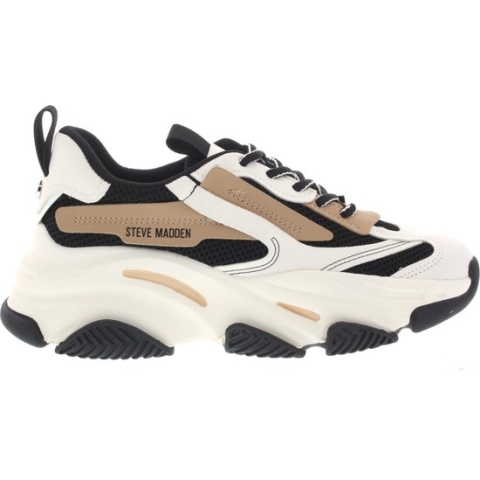 Dames Sneakers Steve Madden Possesion-e Black/tan Zwart - Maat 39