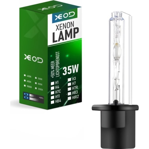 XEOD H1 6000K Xenon Vervangingslamp - lamp – Auto Verlichting Lampen – Dimlicht en Grootlicht - 1 stuks – 35W – 12V