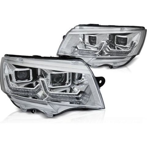 Koplampen voor VW T6.1 vanaf 2020 - DRL CHROOM